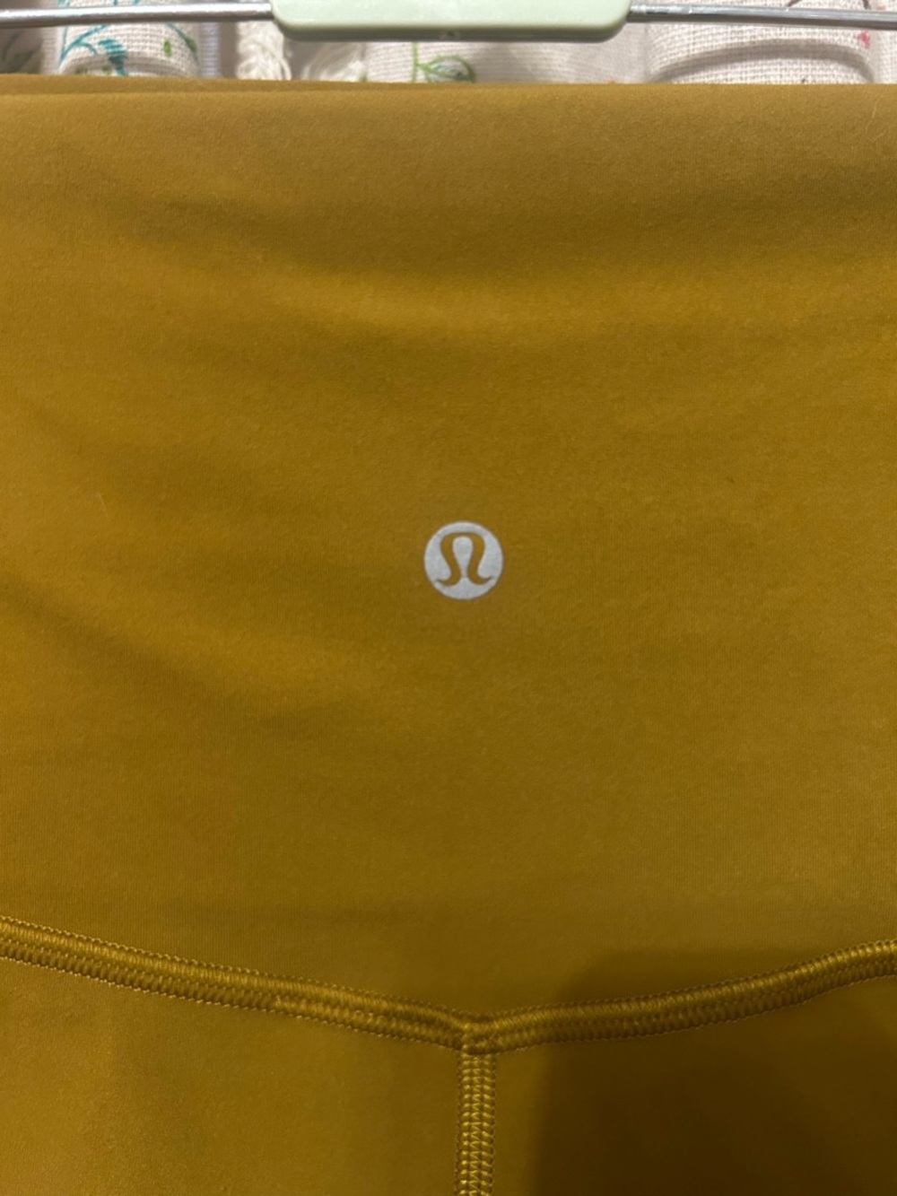 Lululemon Align HR Short 6” Gold Spice Size 16 EUC - Picture 3 of 4